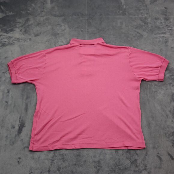Joan Harper Shirt Womens M Pink Short Sleeve Collared Button Knit Polo - Picture 8 of 14